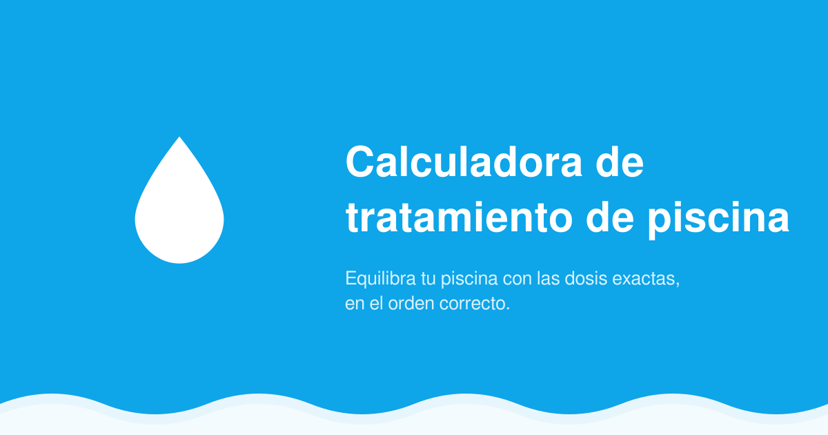 Calculadora de tratamiento de piscina
